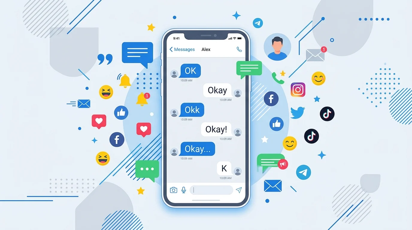 okay meaning in text