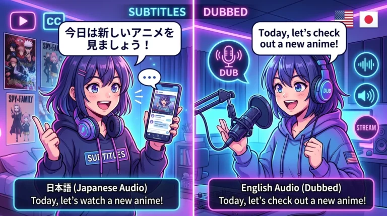 what does dub mean in anime