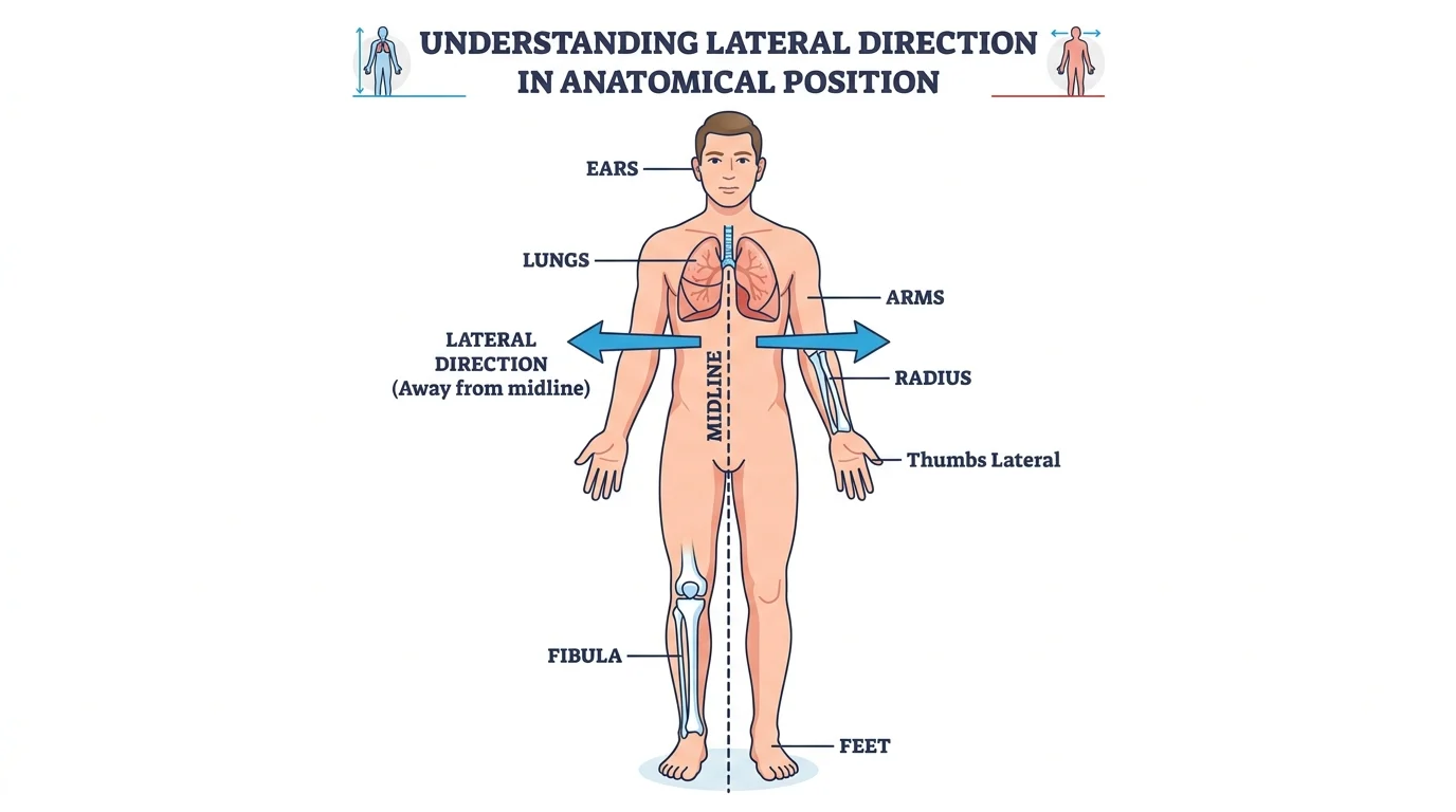 what does lateral mean in anatomy