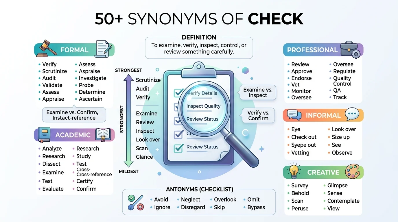 synonyms of check