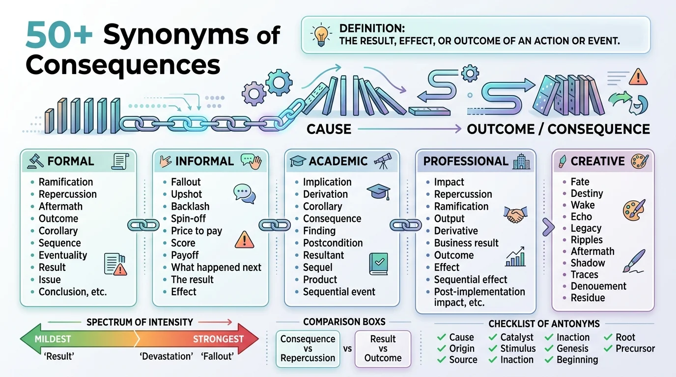synonyms of consequences