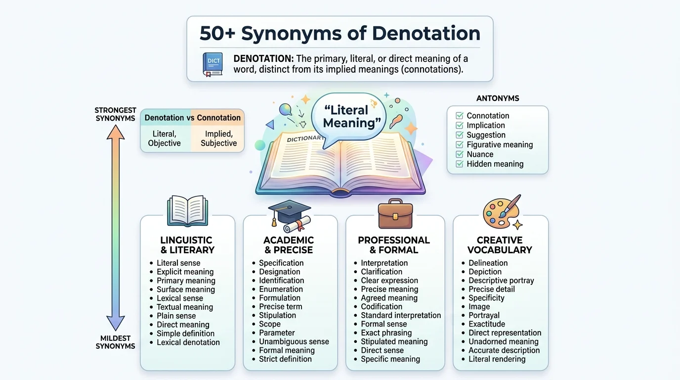 synonyms of denotation
