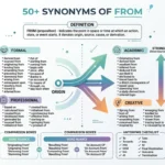 synonyms of from