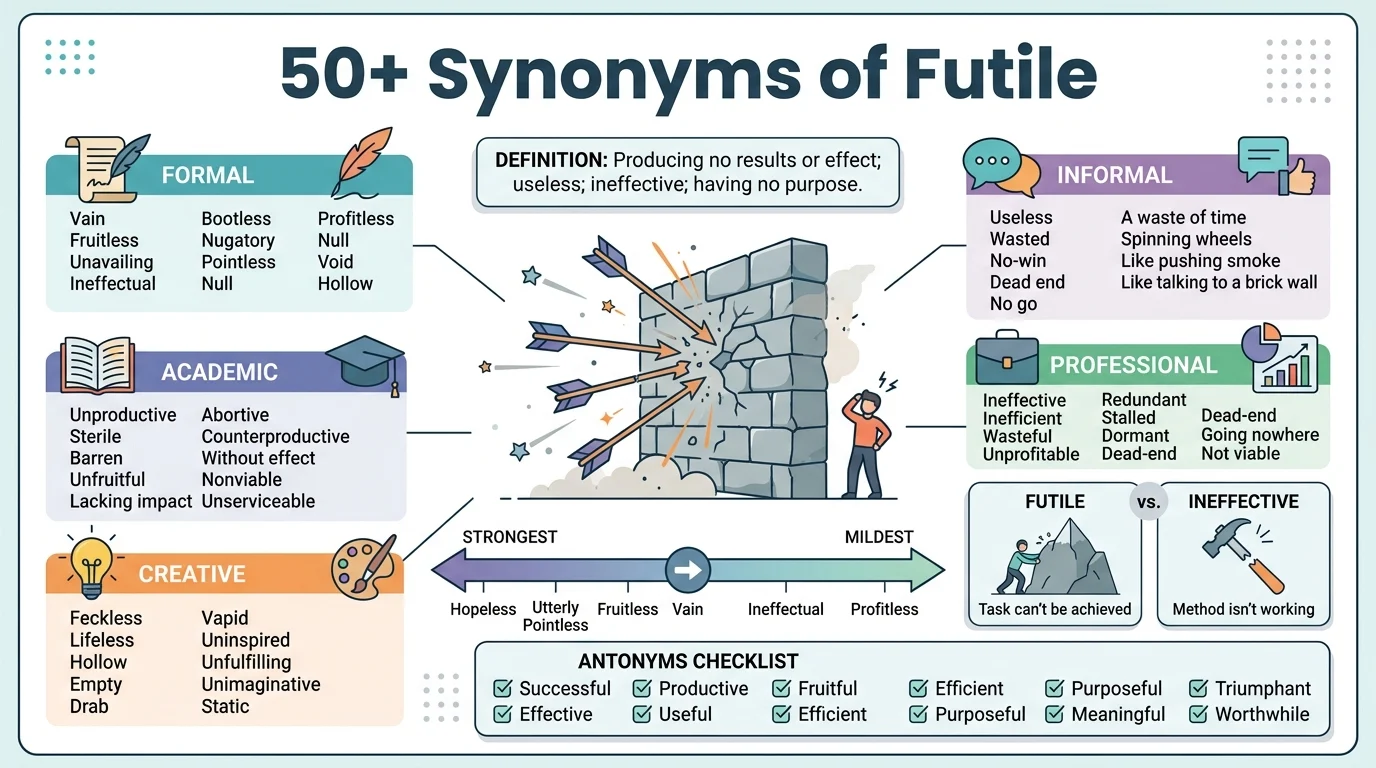 synonyms of futile