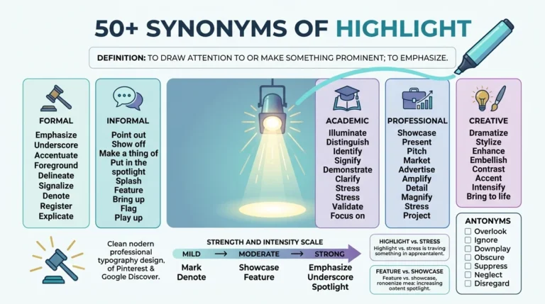 synonyms of highlight