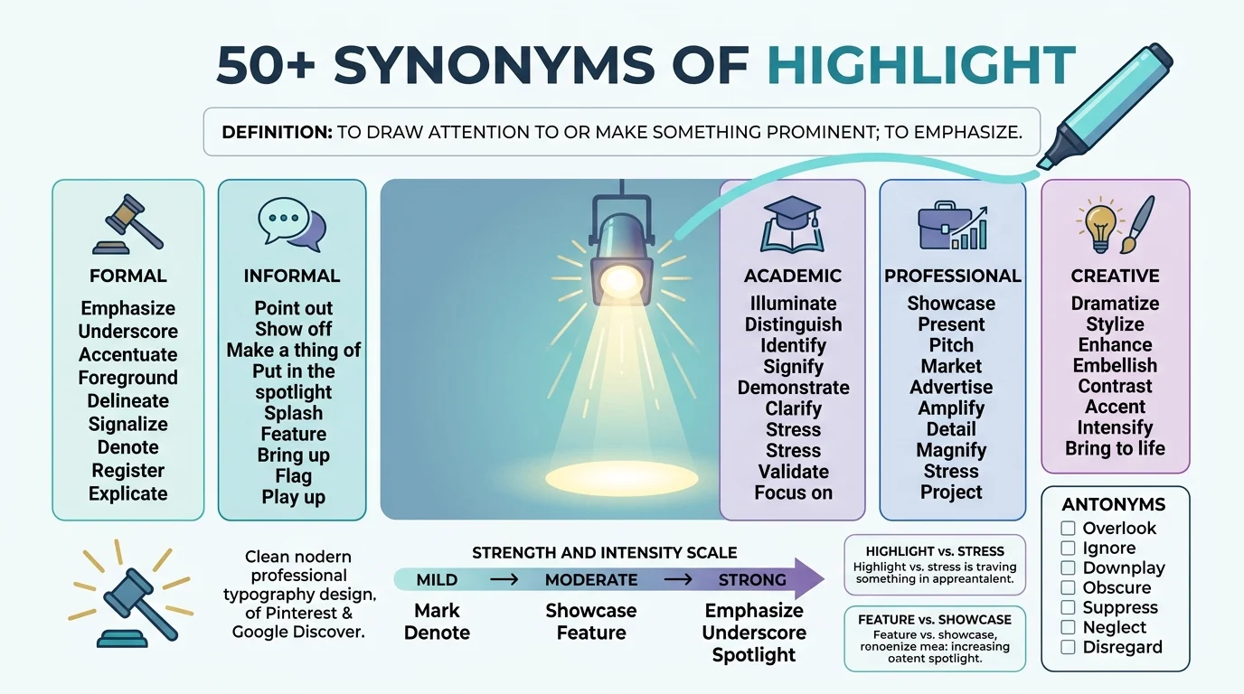 synonyms of highlight