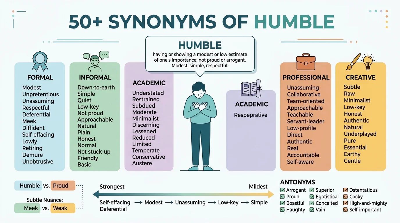synonyms of humble