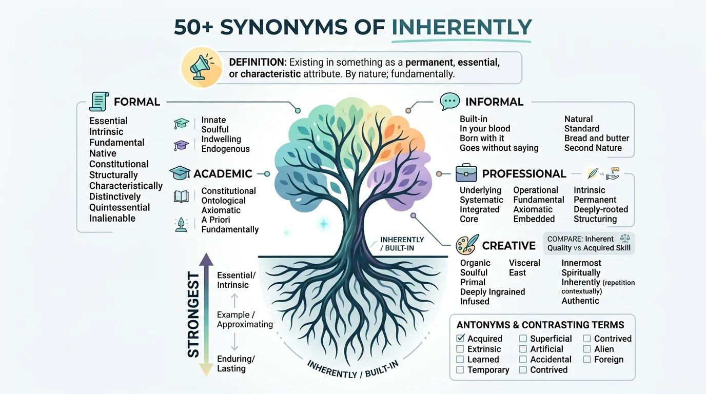 synonyms of inherently