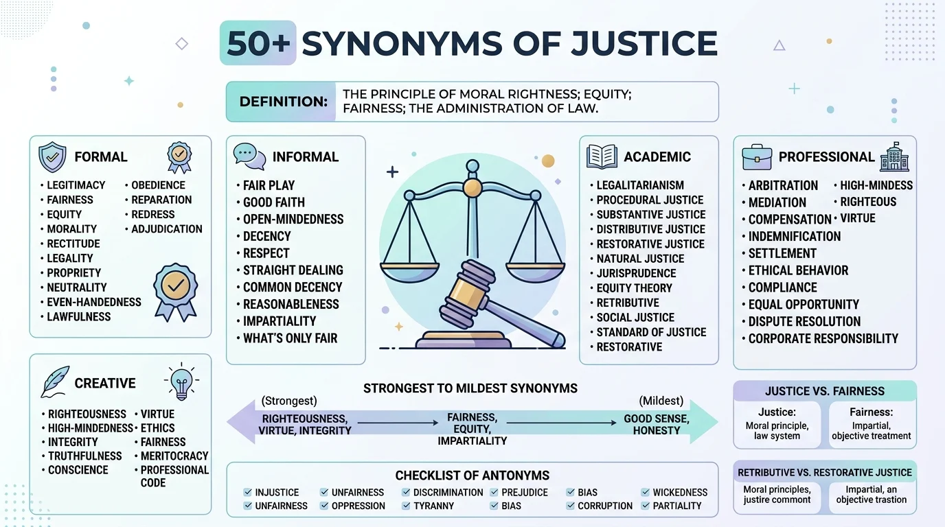 synonyms of justice