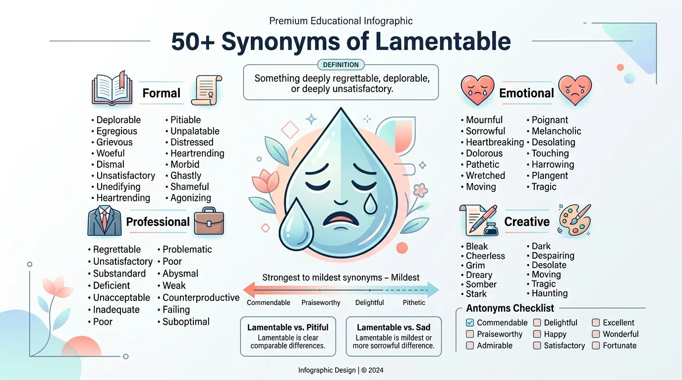 synonyms of lamentable