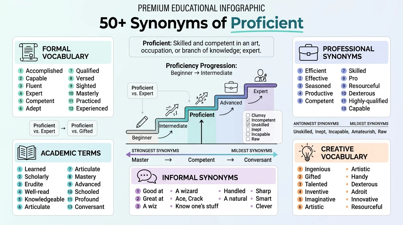 synonyms of proficient