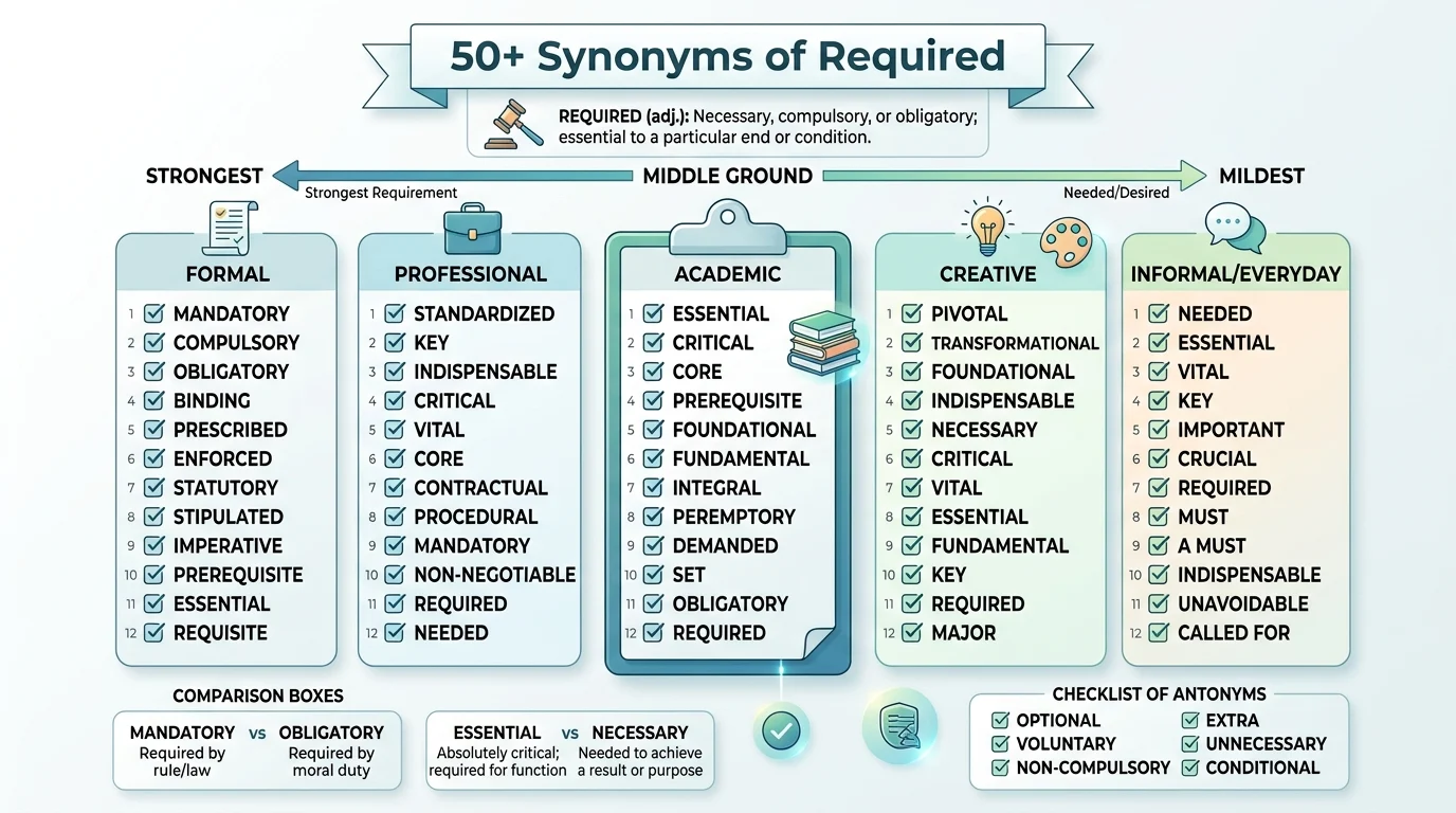 synonyms of required