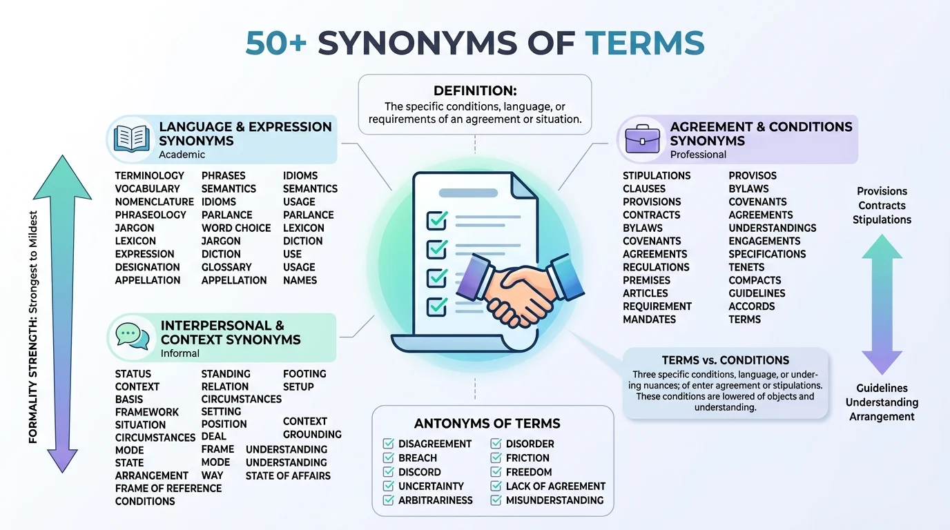 synonyms of terms