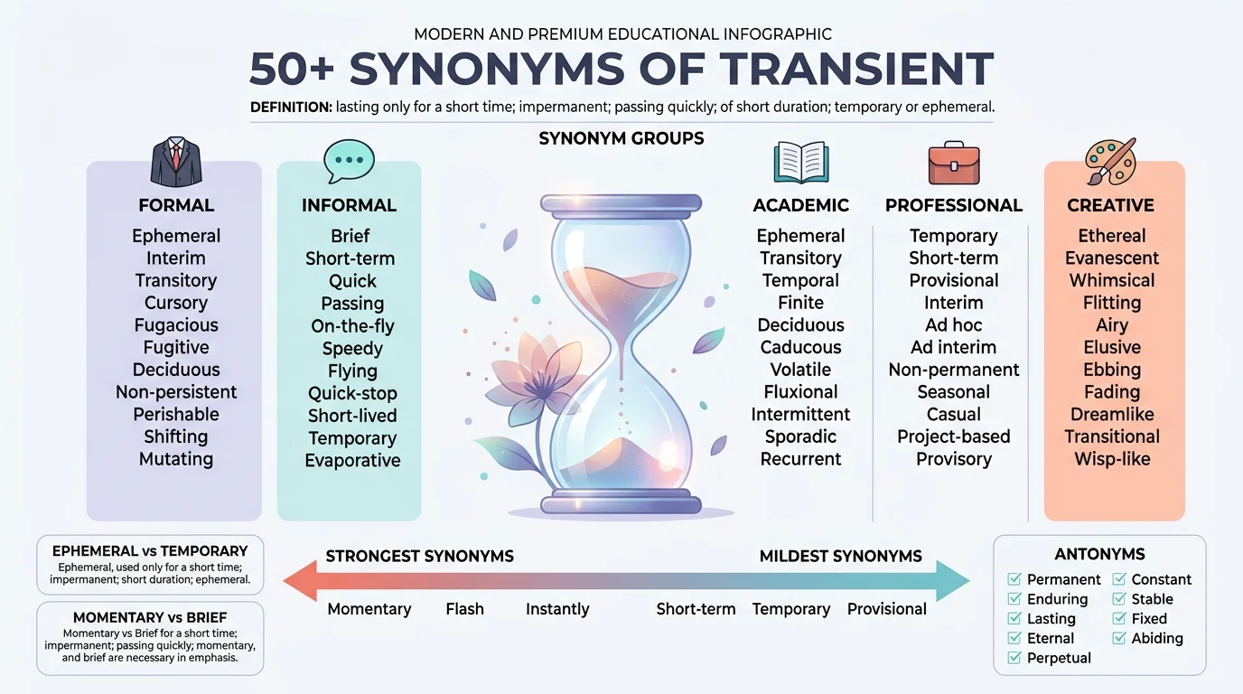synonyms of transient