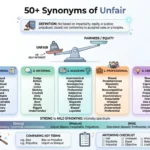 synonyms of unfair